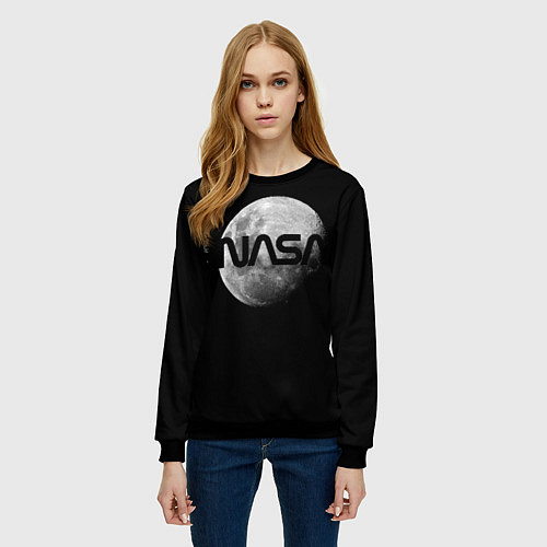 Женский свитшот NASA Apollo 16 / 3D-Черный – фото 3