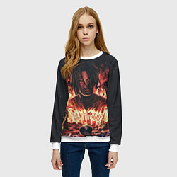 Свитшот женский KIZARU - Karmageddon, цвет: 3D-белый — фото 2