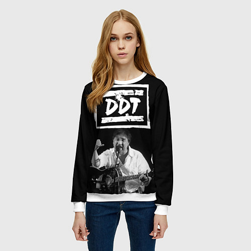 Женский свитшот ДДТ / 3D-Белый – фото 3