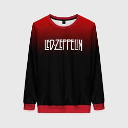 Свитшот женский Led Zeppelin, цвет: 3D-красный