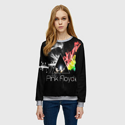 Свитшот женский PINK FLOYD, цвет: 3D-меланж — фото 2