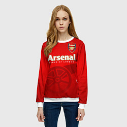 Свитшот женский Arsenal, цвет: 3D-белый — фото 2