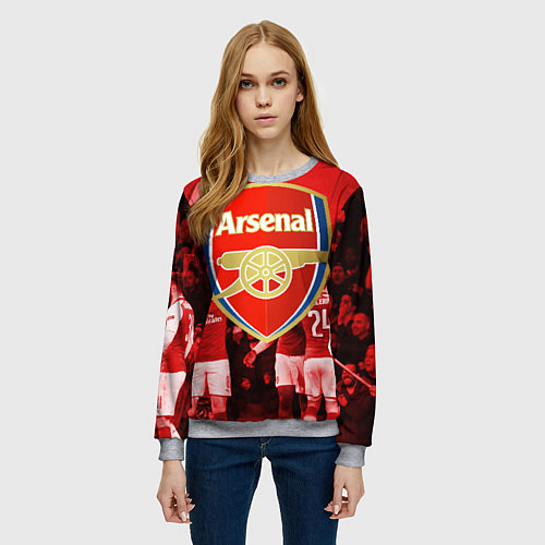 Женский свитшот Arsenal / 3D-Меланж – фото 3