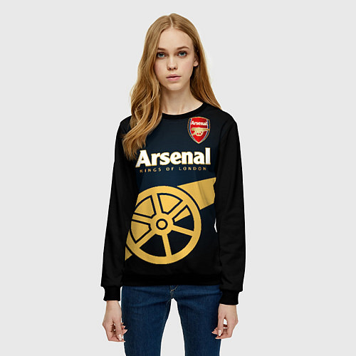 Женский свитшот Arsenal / 3D-Черный – фото 3