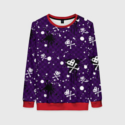 Женский свитшот Эмо 2007 фиолетовый фон