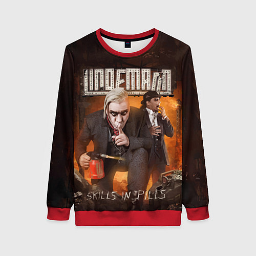 Женский свитшот LINDEMANN: Skills in Pills / 3D-Красный – фото 1