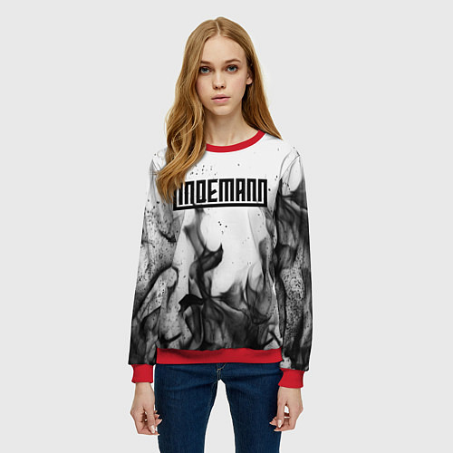 Женский свитшот LINDEMANN: Black Fire / 3D-Красный – фото 3