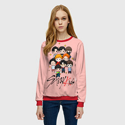 Свитшот женский Stray Kids, цвет: 3D-красный — фото 2