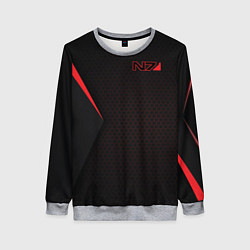 Свитшот женский Mass Effect N7, цвет: 3D-меланж