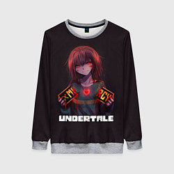 Свитшот женский Undertale - Чара: mercy, цвет: 3D-меланж