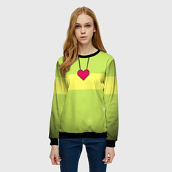 Свитшот женский UNDERTALE CHARA, цвет: 3D-черный — фото 2