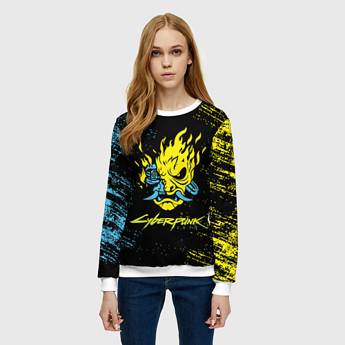 Женский свитшот SAMURAI KEANU REEVES / 3D-Белый – фото 3