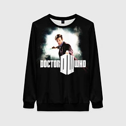 Свитшот женский Doctor Who, цвет: 3D-черный