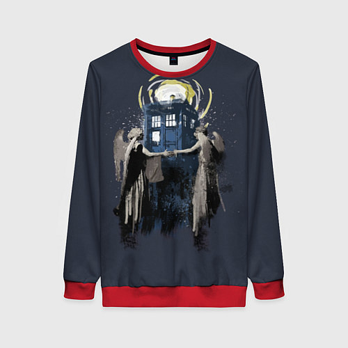 Женский свитшот Doctor Who / 3D-Красный – фото 1