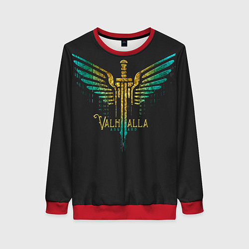 Женский свитшот Vikings Valhalla / 3D-Красный – фото 1