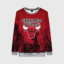 Свитшот женский CHICAGO BULLS, цвет: 3D-меланж