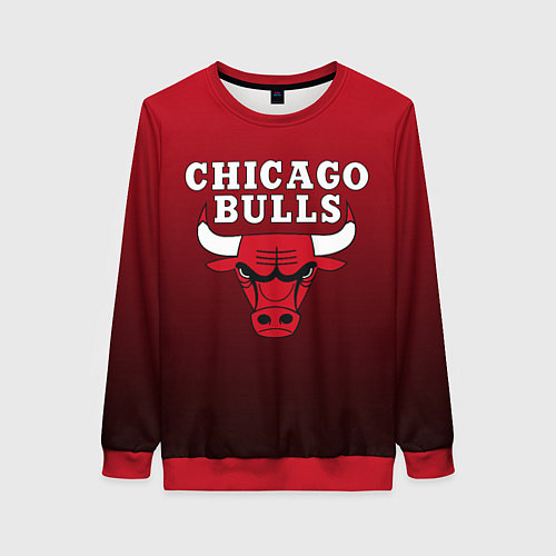 Женский свитшот CHICAGO BULLS / 3D-Красный – фото 1