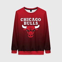 Свитшот женский CHICAGO BULLS, цвет: 3D-красный