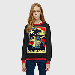 Свитшот женский Приключения ДжоДжо, цвет: 3D-красный — фото 2