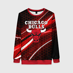 Свитшот женский CHICAGO BULLS, цвет: 3D-красный