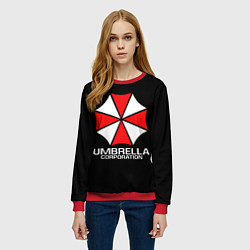 Свитшот женский UMBRELLA CORP, цвет: 3D-красный — фото 2