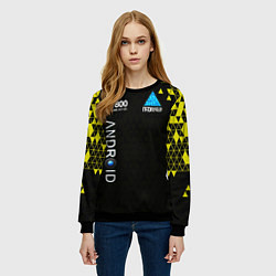 Свитшот женский DETROIT: BECOME HUMAN, цвет: 3D-черный — фото 2