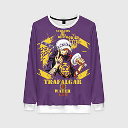 Свитшот женский One Piece Trafalgar, цвет: 3D-белый