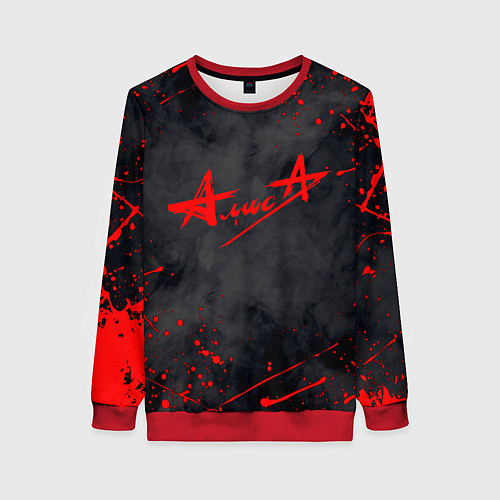 Женский свитшот АлисА / 3D-Красный – фото 1