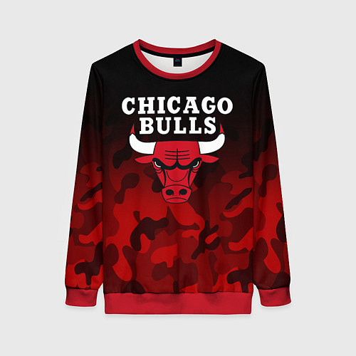 Женский свитшот CHICAGO BULLS / 3D-Красный – фото 1