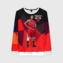 Свитшот женский Chicago Bulls, цвет: 3D-белый