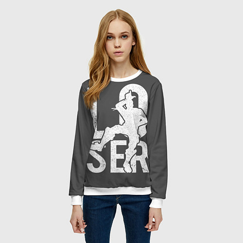 Женский свитшот Fortnite Loser / 3D-Белый – фото 3