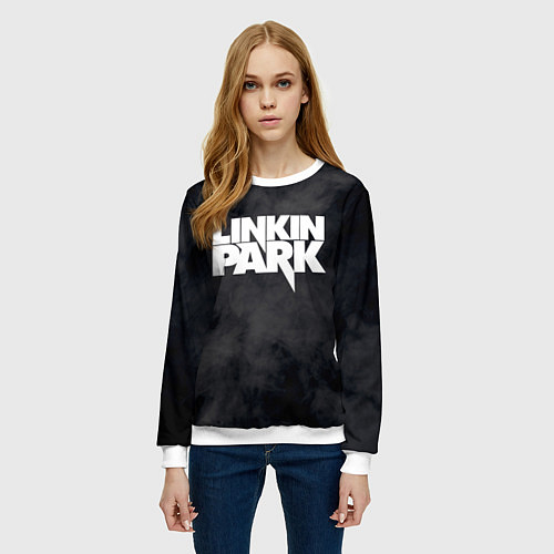 Женский свитшот LINKIN PARK / 3D-Белый – фото 3