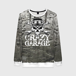 Свитшот женский Crazy garage, цвет: 3D-белый