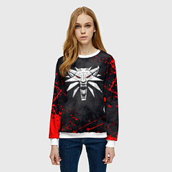 Свитшот женский ВЕДЬМАК, цвет: 3D-белый — фото 2