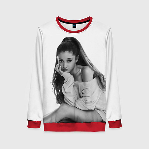 Женский свитшот Ariana Grande Ариана Гранде / 3D-Красный – фото 1