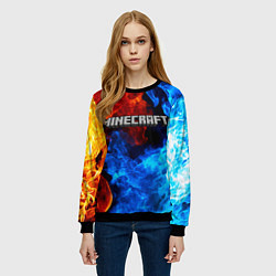 Свитшот женский MINECRAFT, цвет: 3D-черный — фото 2