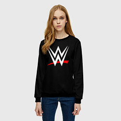 Свитшот женский WWE, цвет: 3D-черный — фото 2
