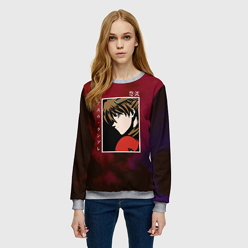 Женский свитшот Второе дитя / 3D-Меланж – фото 3