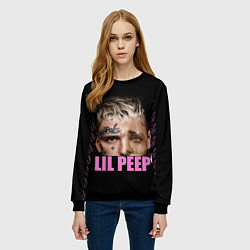 Свитшот женский Lil Peep, цвет: 3D-черный — фото 2