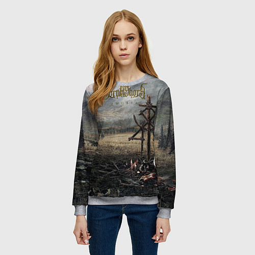 Женский свитшот Lorna Shore - Immortal / 3D-Меланж – фото 3