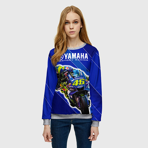 Женский свитшот Valentino Rossi / 3D-Меланж – фото 3