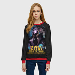 Свитшот женский Zyra, цвет: 3D-красный — фото 2