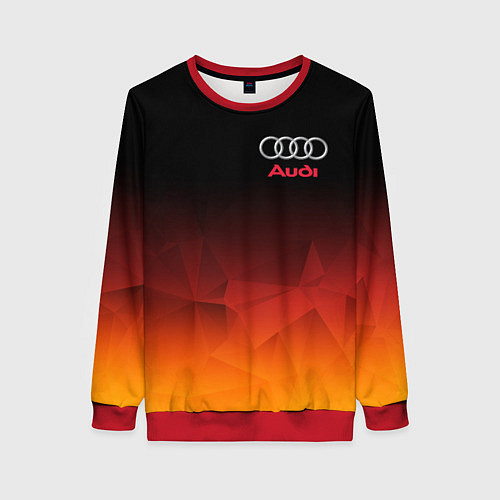 Женский свитшот AUDI / 3D-Красный – фото 1