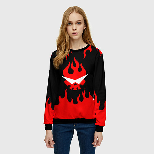 Женский свитшот GURREN LAGANN / 3D-Черный – фото 3
