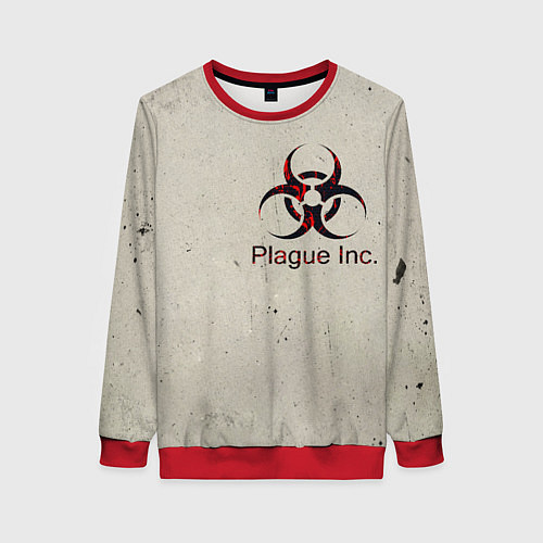 Женский свитшот Plague Inc / 3D-Красный – фото 1