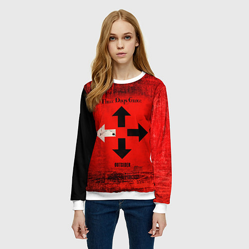 Женский свитшот Three Days Grace / 3D-Белый – фото 3