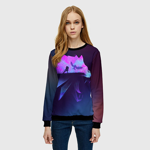 Женский свитшот The Witcher / 3D-Черный – фото 3