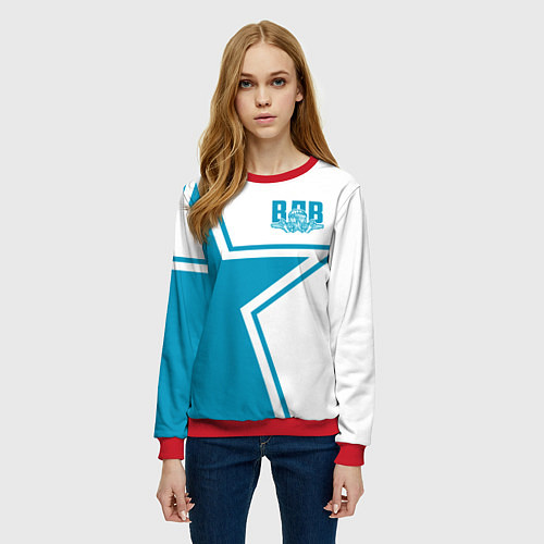 Женский свитшот ВДВ / 3D-Красный – фото 3