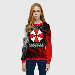 Свитшот женский UMBRELLA CORP, цвет: 3D-красный — фото 2