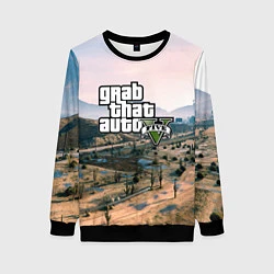 Свитшот женский Grand Theft Auto 5, цвет: 3D-черный